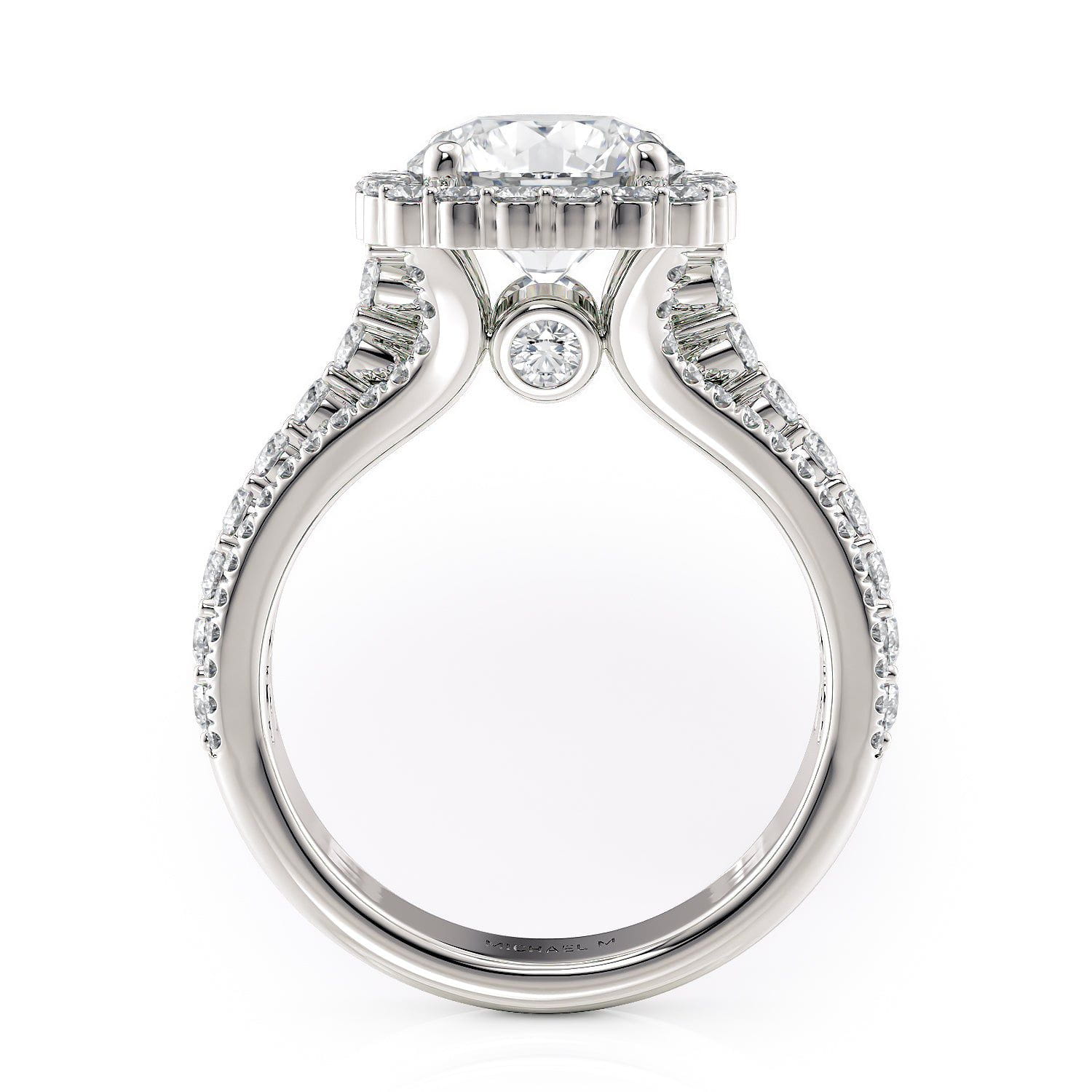 MICHAEL M Engagement Rings Strada R681-1.5