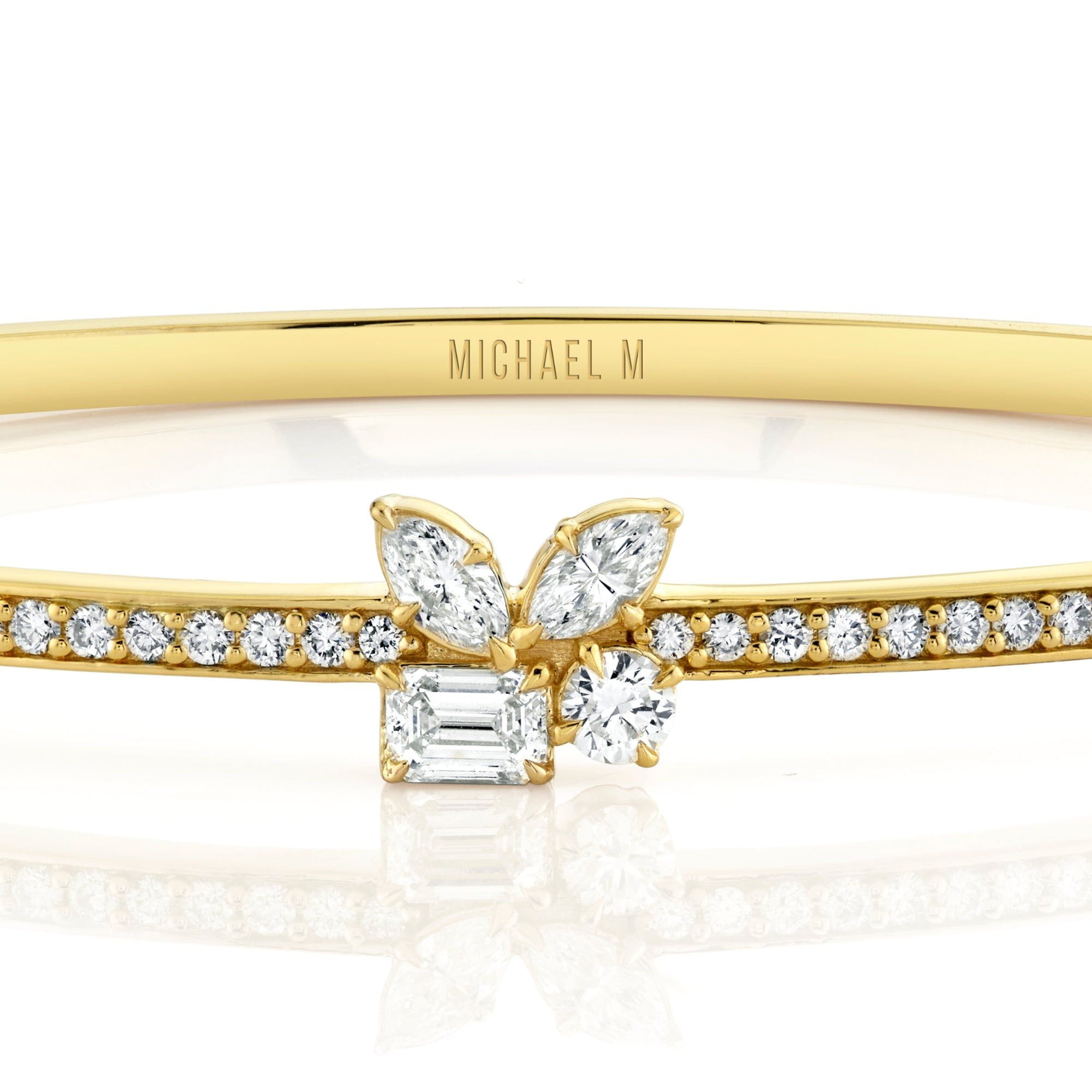 MICHAEL M Fashion Bracelets Montage Single Cluster Bangle