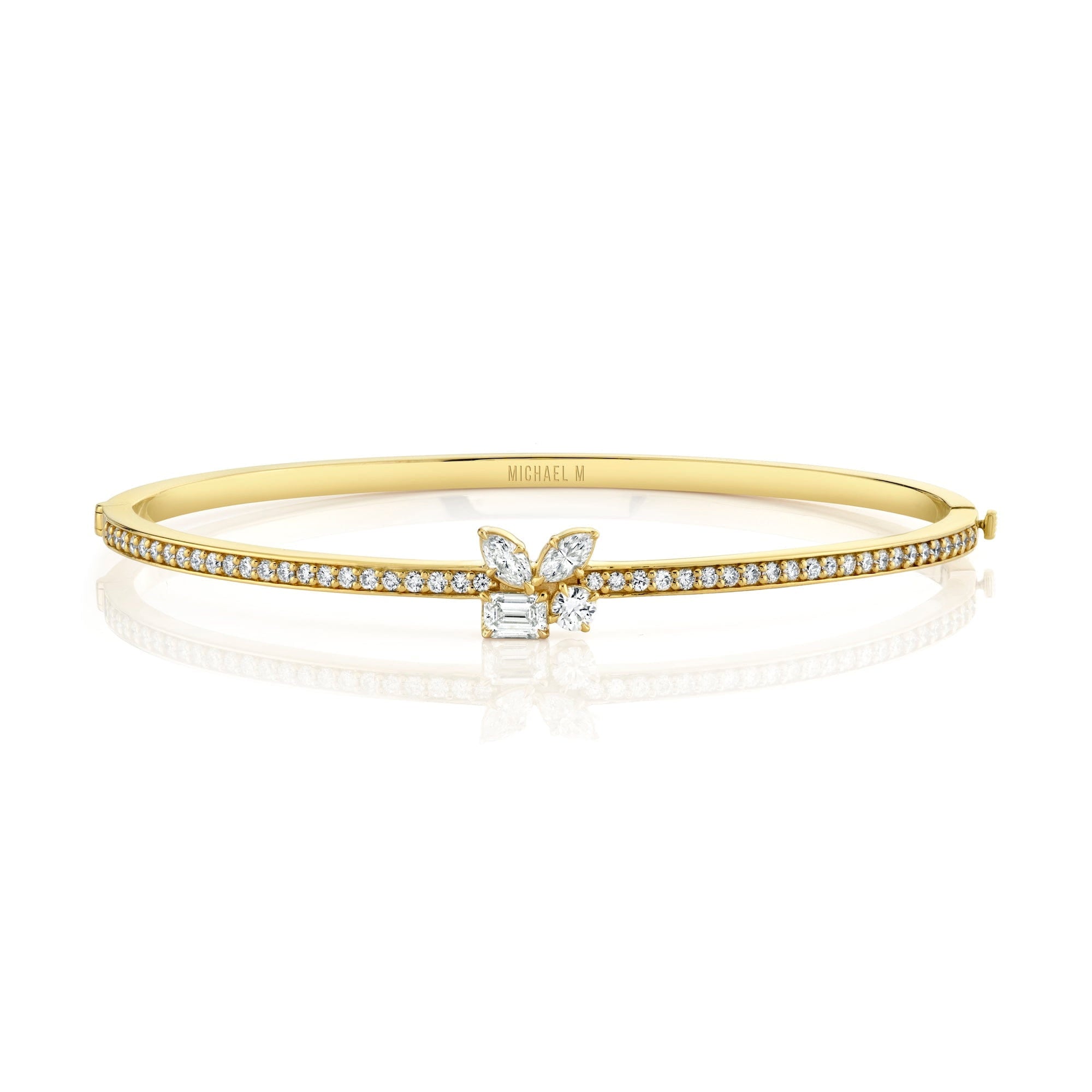 MICHAEL M Fashion Bracelets Montage Single Cluster Bangle
