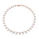 MICHAEL M Fashion Necklaces 18K Rose Gold Montage Butterfly Riviera Necklace
