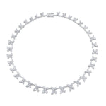 MICHAEL M Fashion Necklaces 18K White Gold Montage Butterfly Riviera Necklace
