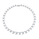 MICHAEL M Fashion Necklaces 18K White Gold Montage Butterfly Riviera Necklace