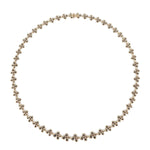 MICHAEL M Fashion Necklaces 18K Yellow Gold Montage Cluster Riviera Necklace CN403