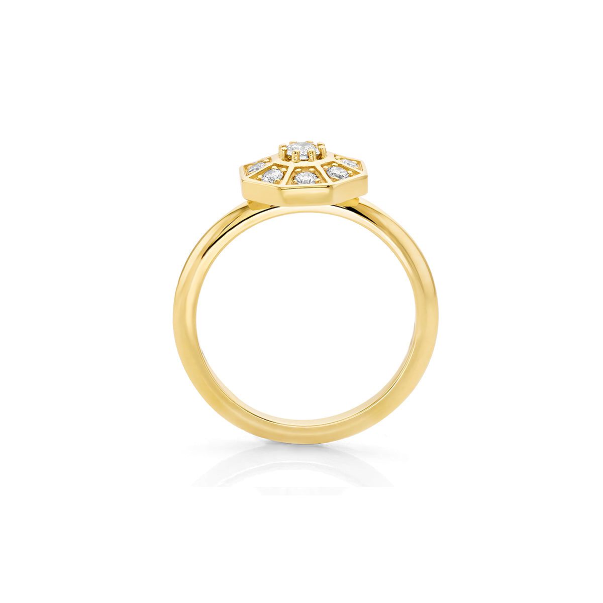 MICHAEL M Fashion Rings 14K Yellow Gold / 4.5 Octave Diamond Ring