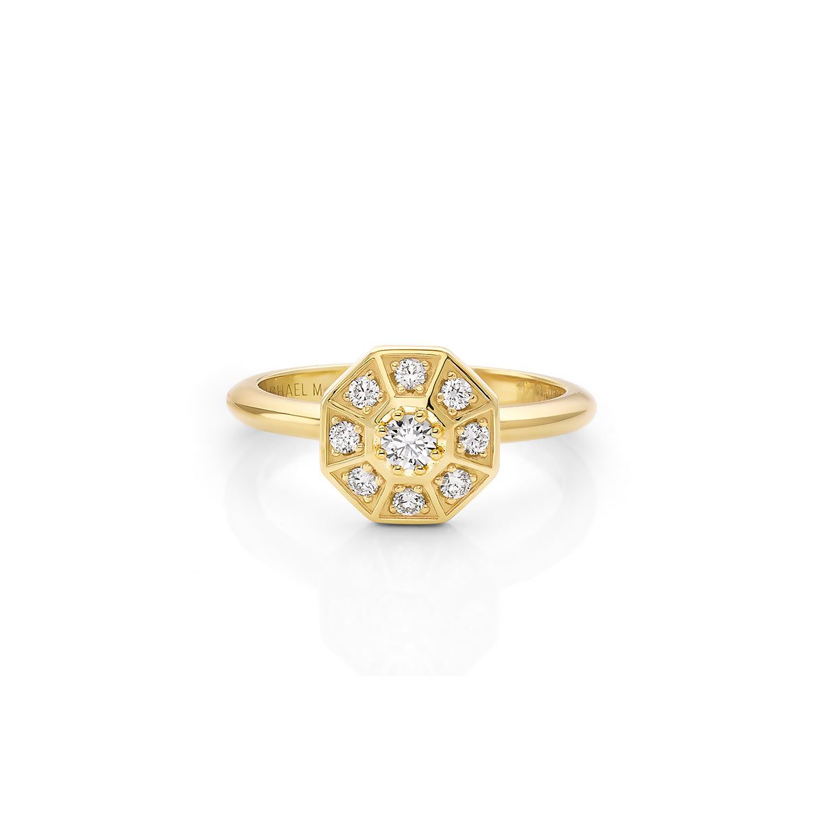 MICHAEL M Fashion Rings 14K Yellow Gold / 5 Octave Diamond Ring
