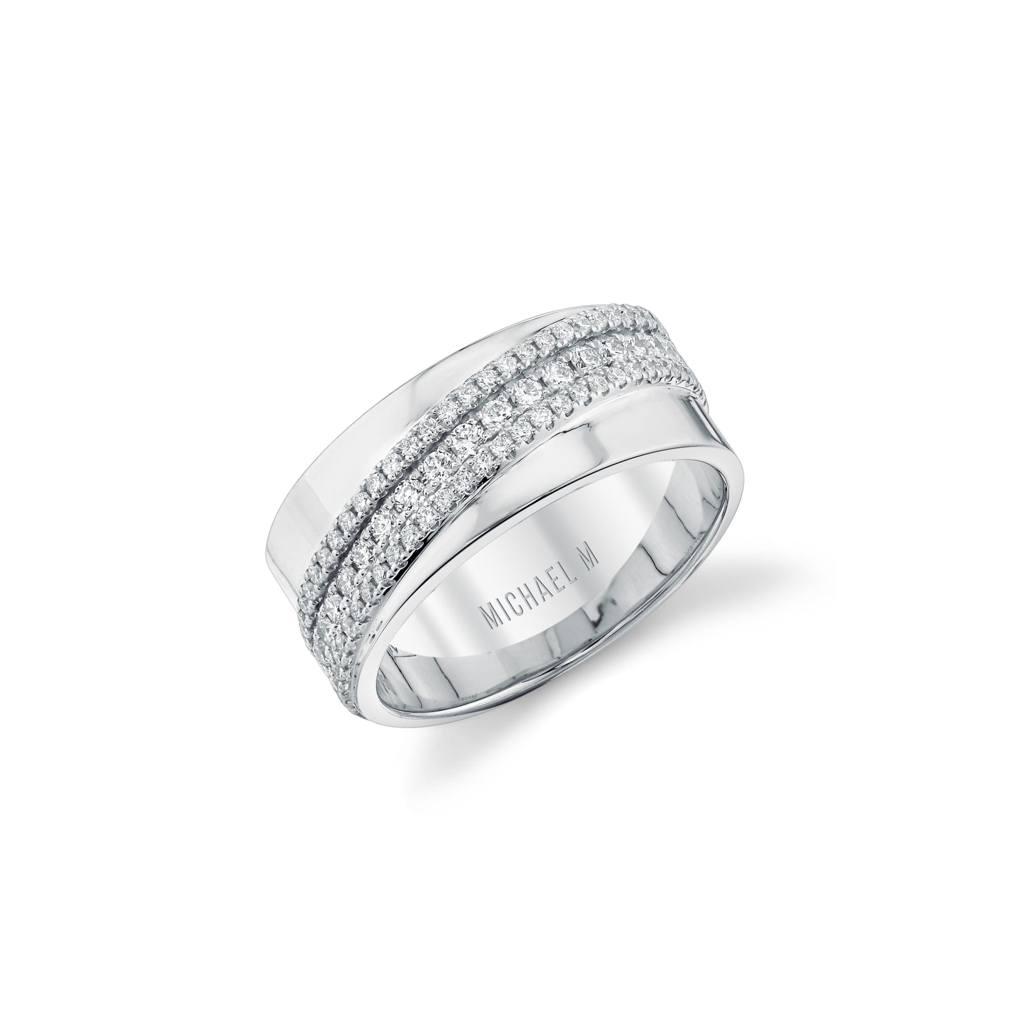 MICHAEL M Fashion Rings Europa Diagonal Ring