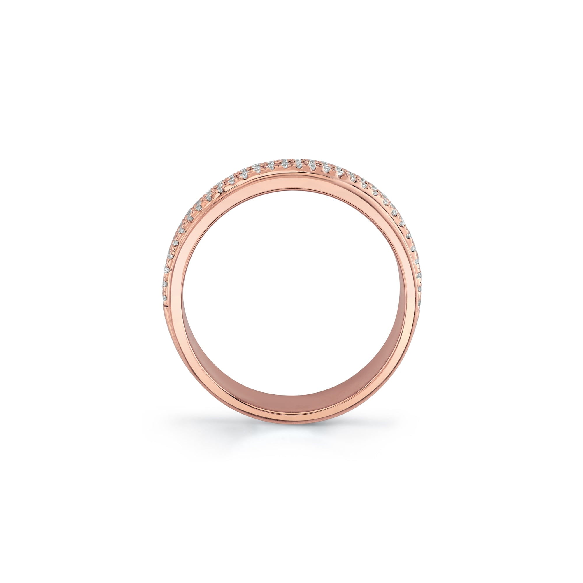 MICHAEL M Fashion Rings Europa Diagonal Ring
