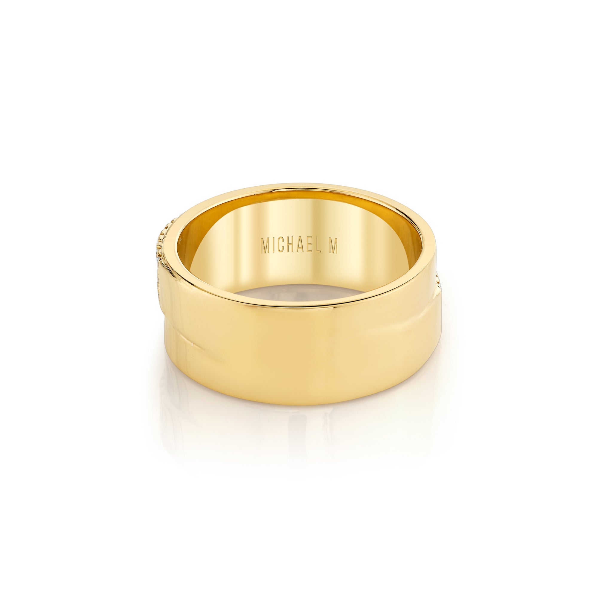 MICHAEL M Fashion Rings Europa Diagonal Ring