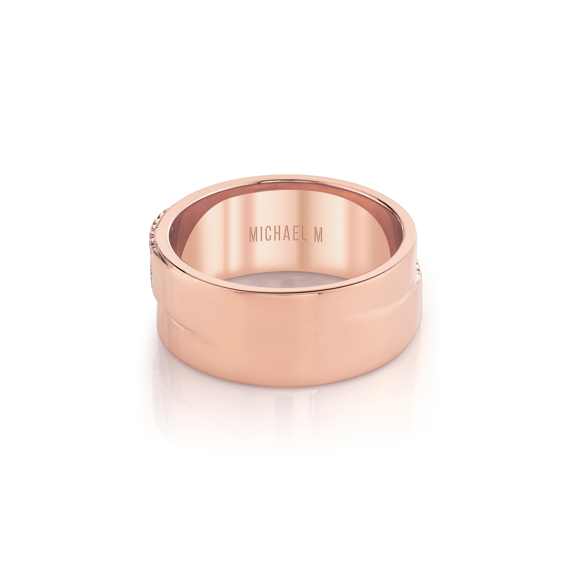 MICHAEL M Fashion Rings Europa Diagonal Ring