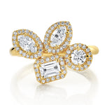 MICHAEL M Fashion Rings Montage Cluster Halo Ring