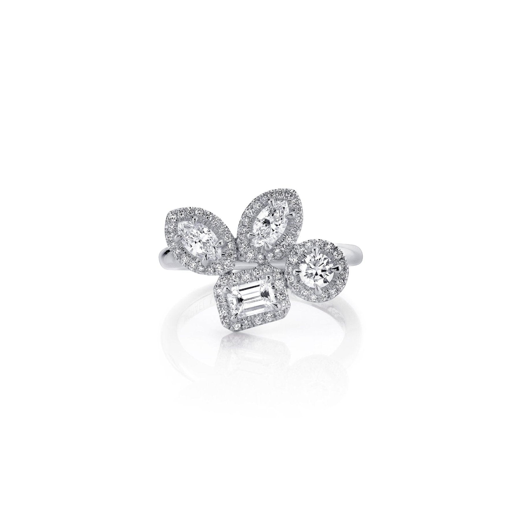 MICHAEL M Fashion Rings Montage Cluster Halo Ring