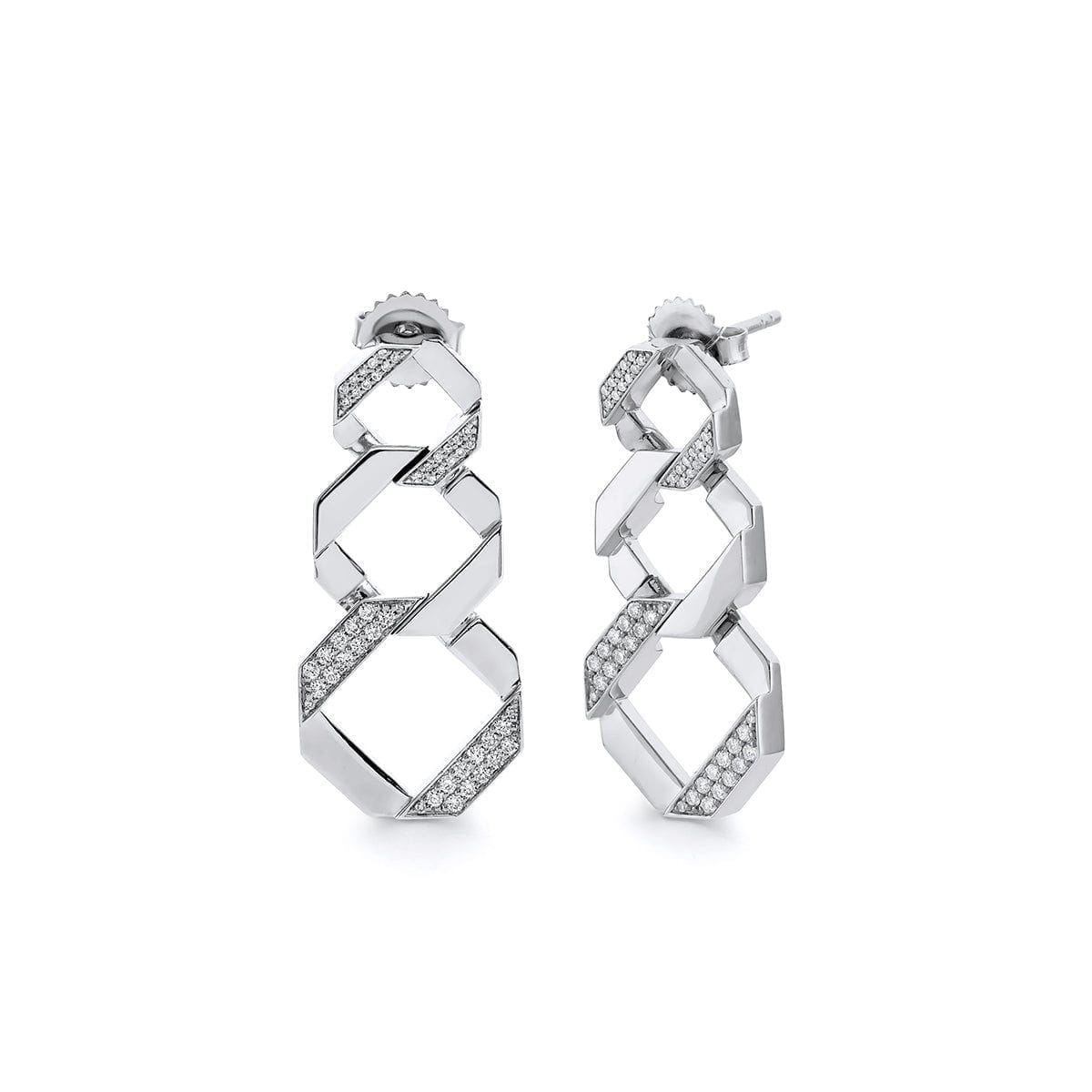 MICHAEL M Fashion Rings Octave Chain Link Drop Earrings