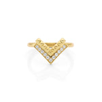MICHAEL M Fashion Rings Tetra Chevon Ring