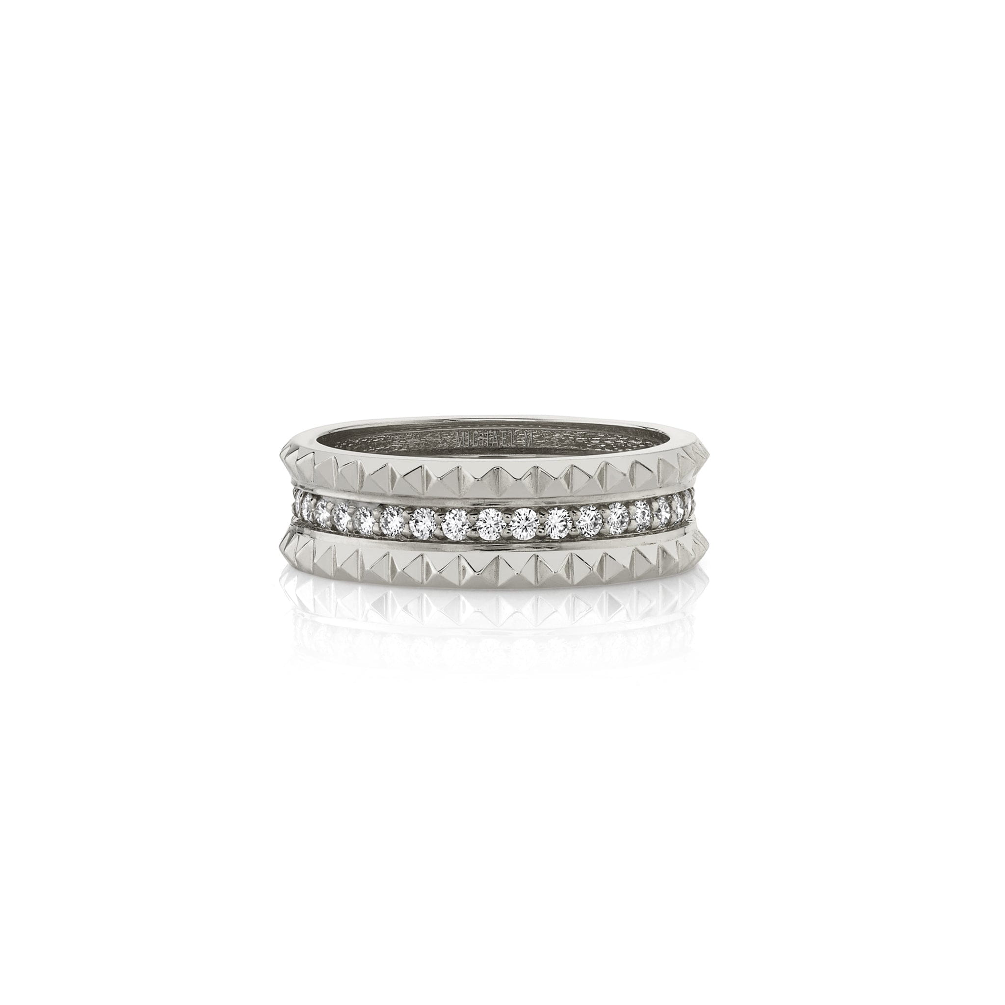 MICHAEL M Fashion Rings Tetra Pavé Band