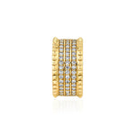 MICHAEL M Fashion Rings Tetra Triple Pavé Band