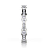 MICHAEL M Fashion Rings Wavy Diamond Cluster Band