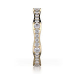 MICHAEL M Fashion Rings Wavy Diamond Cluster Band