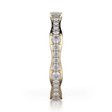 MICHAEL M Fashion Rings Wavy Diamond Cluster Band