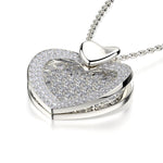 MICHAEL M High Jewelry Diamond Filled Heart Pendant Necklace