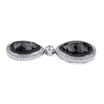 MICHAEL M High Jewelry Double Drop Pear Black Diamond Earrings ER250