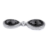 MICHAEL M High Jewelry Double Drop Pear Black Diamond Earrings ER250