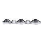 MICHAEL M High Jewelry Triple Drop Round Black Diamond Earrings ER260