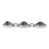 MICHAEL M High Jewelry Triple Drop Round Black Diamond Earrings ER260