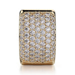 MICHAEL M High Jewelry Wide Huggie Diamond Hoop Earrings