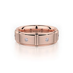 MICHAEL M Men's 14K Rose Gold / 7 Men's Band MB107 MB-107RG14K