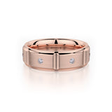 MICHAEL M Men's 14K Rose Gold / 7 Men's Band MB107 MB-107RG14K