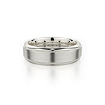 MICHAEL M Men's 14K White Gold / 7 Men's Band MB101 MB-101YG14K