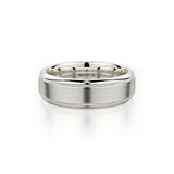 MICHAEL M Men's 14K White Gold / 7 Men's Band MB101 MB-101YG14K