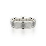 MICHAEL M Men's 14K White Gold / 7 Men's Band MB102 MB-102WG14K