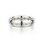 MICHAEL M Men's 14K White Gold / 7 Men's Band MB104 MB-104WG14K