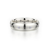 MICHAEL M Men's 14K White Gold / 7 Men's Band MB104 MB-104WG14K
