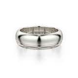 MICHAEL M Men's 14K White Gold / 7 Men's Band MB105 MB-105WH14K