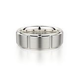 MICHAEL M Men's 14K White Gold / 7 Men's Band MB108 MB-108WG14K
