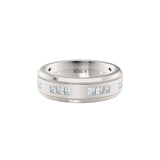 MICHAEL M Men's 14K White Gold / 7 Men's Band MB118