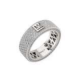 MICHAEL M Men's 14K White Gold / 7 Men's Band MB119