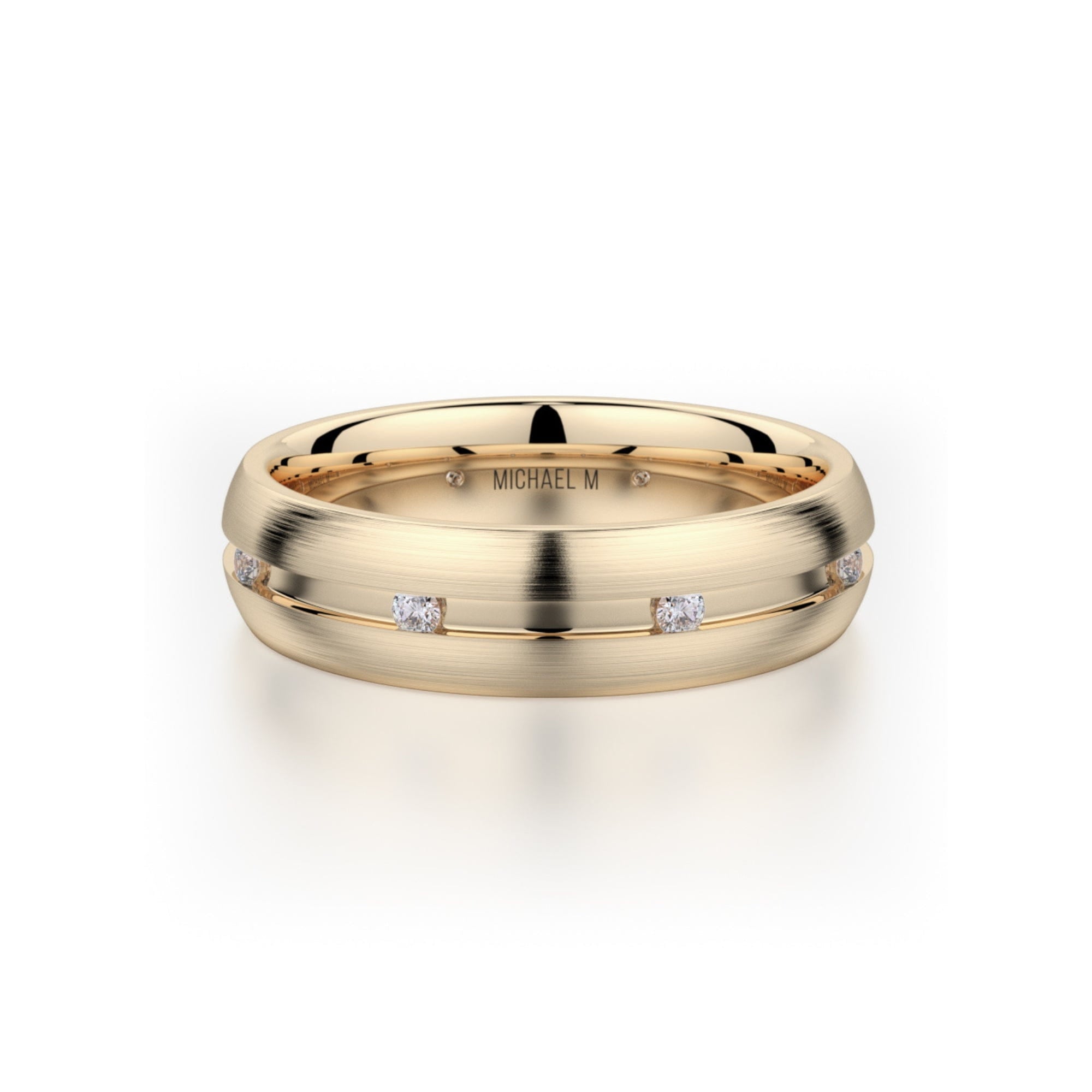 MICHAEL M Men's 14K Yellow Gold / 7 Men's Band MB104 MB-104YG14K