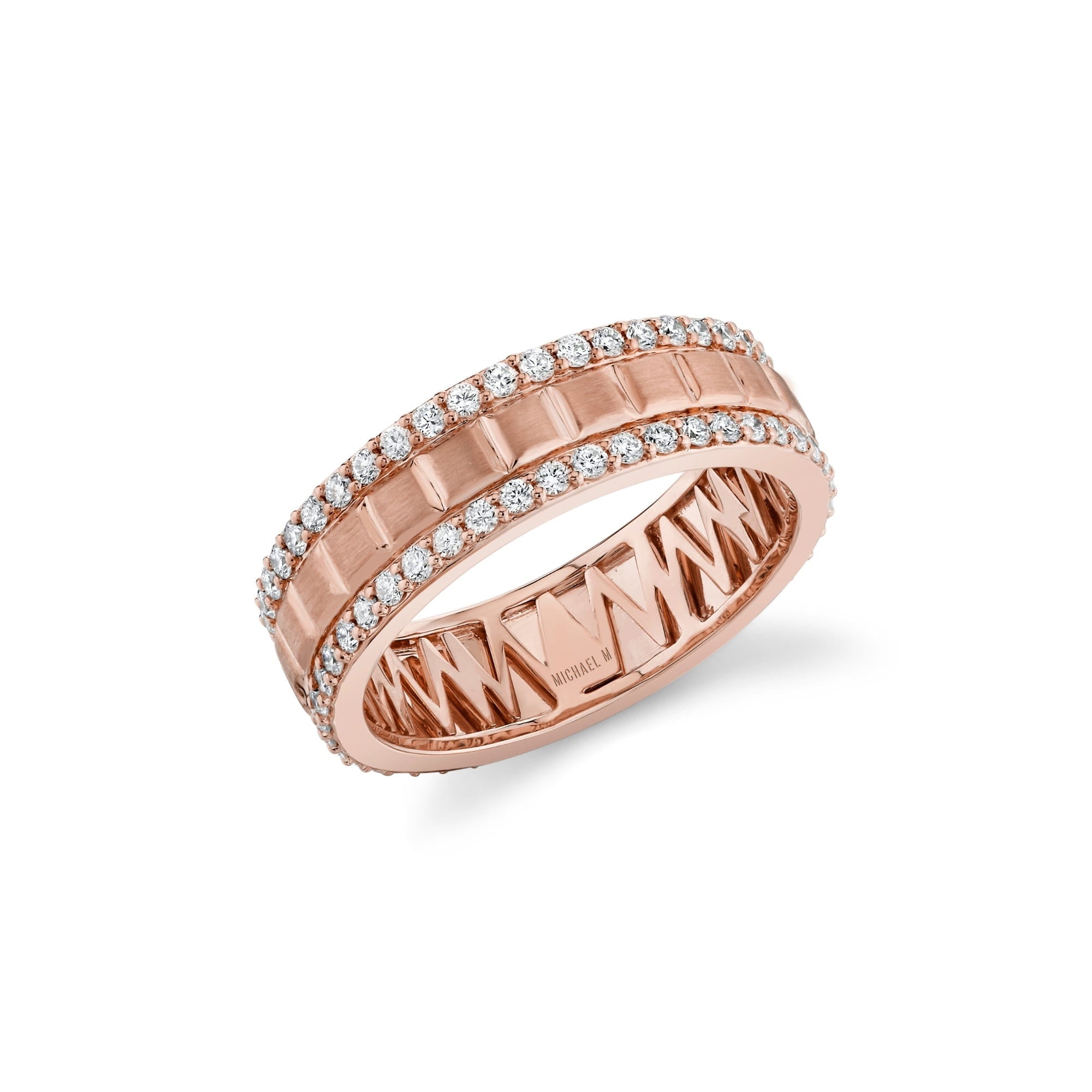 MICHAEL M Men's 18K Rose Gold / 7 Men's Band MB126