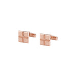 MICHAEL M Men's 18K Rose Gold Men's Block Cufflings CL105