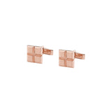 MICHAEL M Men's 18K Rose Gold Men's Block Cufflings CL105