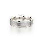 MICHAEL M Men's 18K White Gold / 7 Men's Band MB102 MB-102WG