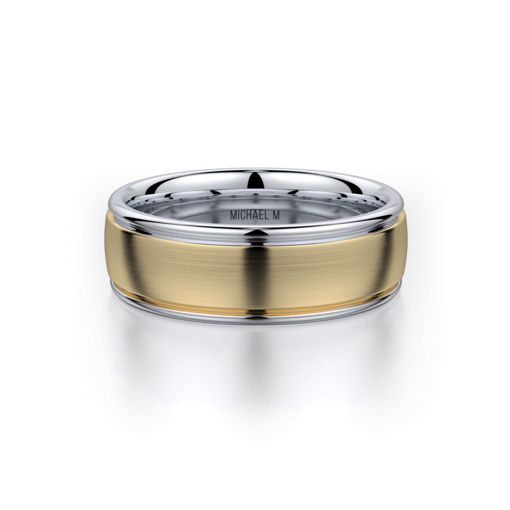 MICHAEL M Men's Men's Band MB106 Two-Tone