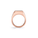 MICHAEL M Men's Mens Pinky Signet Ring with Pave