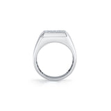 MICHAEL M Men's Mens Pinky Signet Ring with Pave