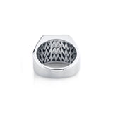 MICHAEL M Men's Mens Pinky Signet Ring with Pave