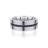 MICHAEL M Men's Titanium / 7 Men's Band MB109 MB109WT