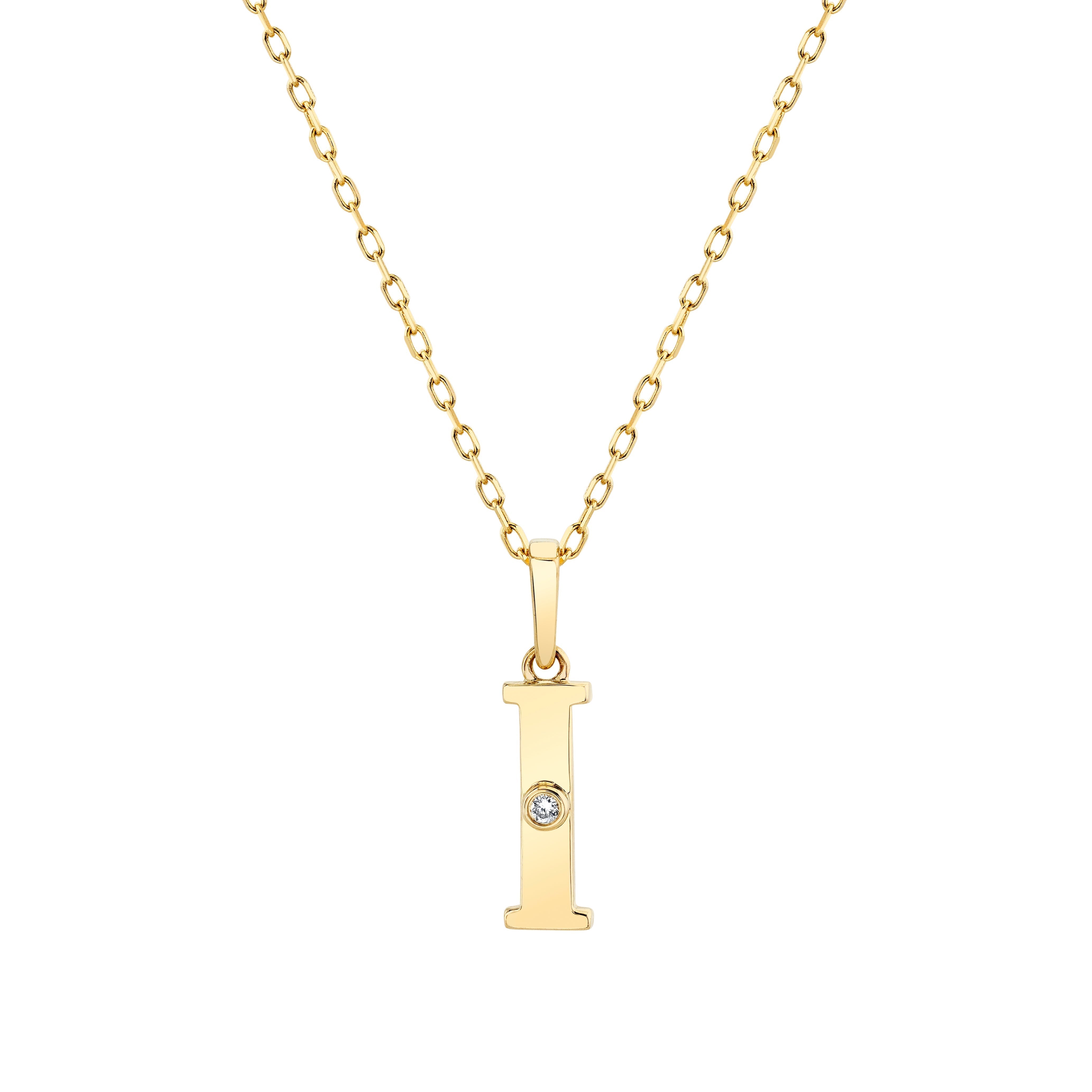 MICHAEL M Necklaces Deco Initial Pendant